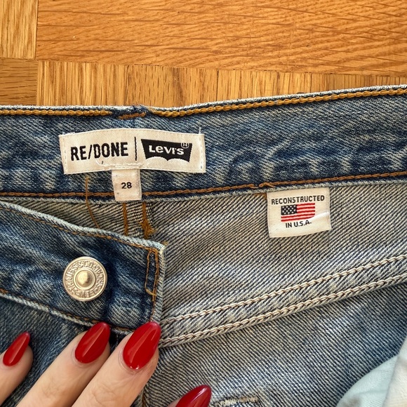 Re/Done Denim - Re/Done x Levi’s Light Blue Women's Jeans